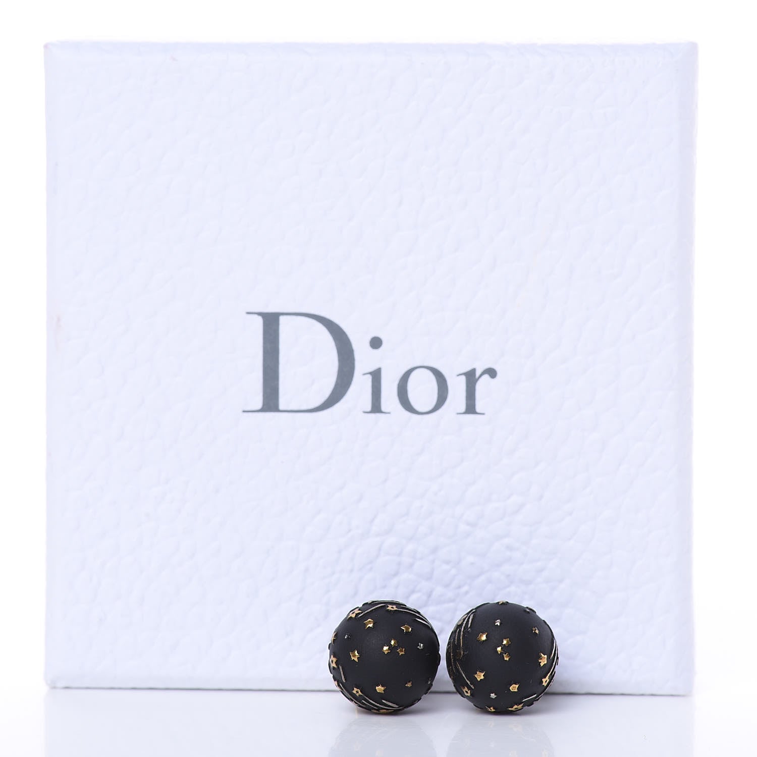 Christian Dior Metal Star Heart Mise En Dior Tribal Earrings Black Gold 4 of 5