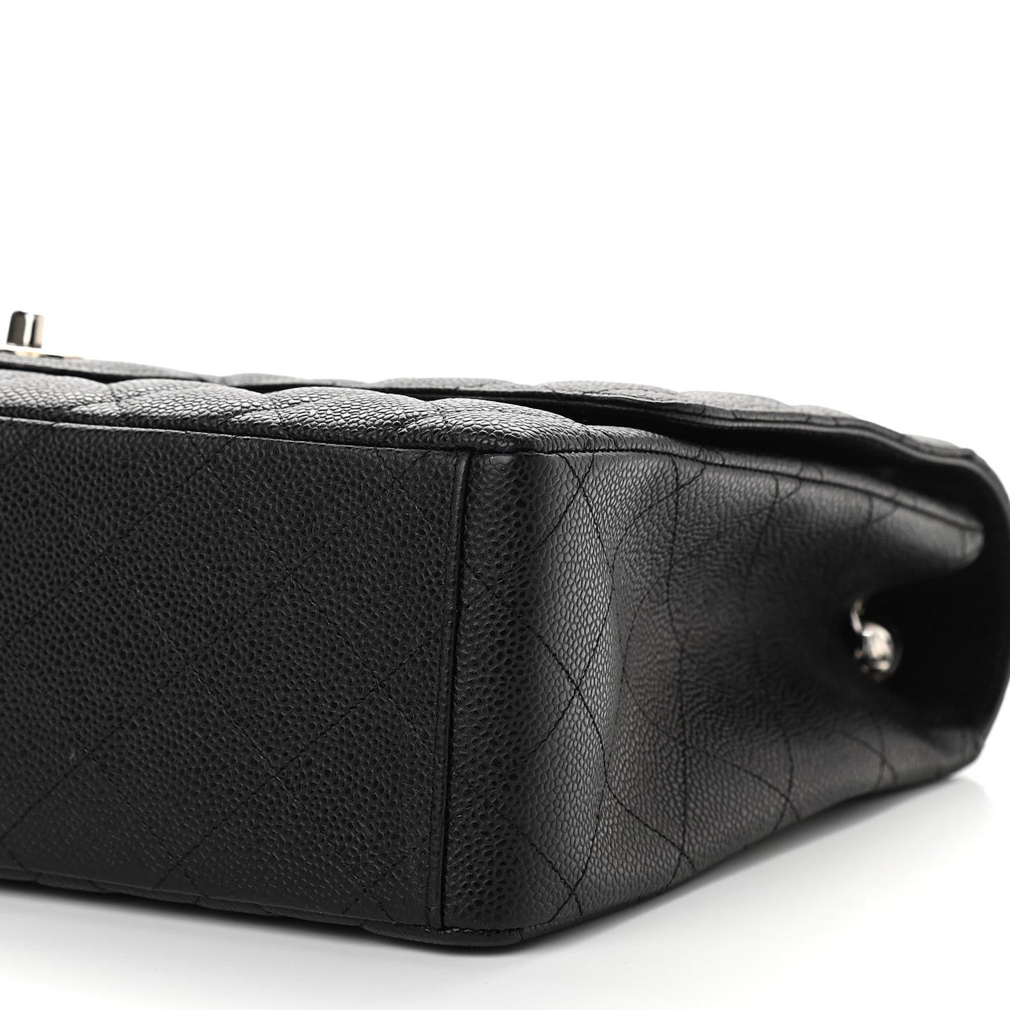 Caviar Quilted Maxi Single Flap Black