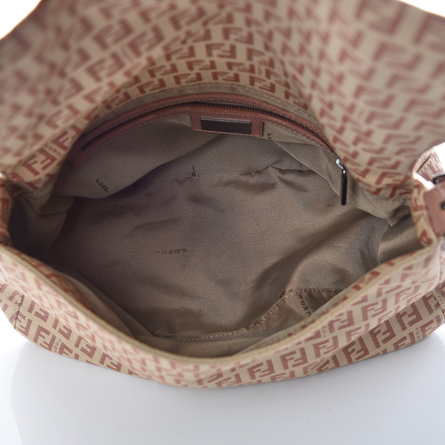 Fendi Zucchino Vitello Mama Baguette Beige Bruciato Bois de Rose 7 of 11