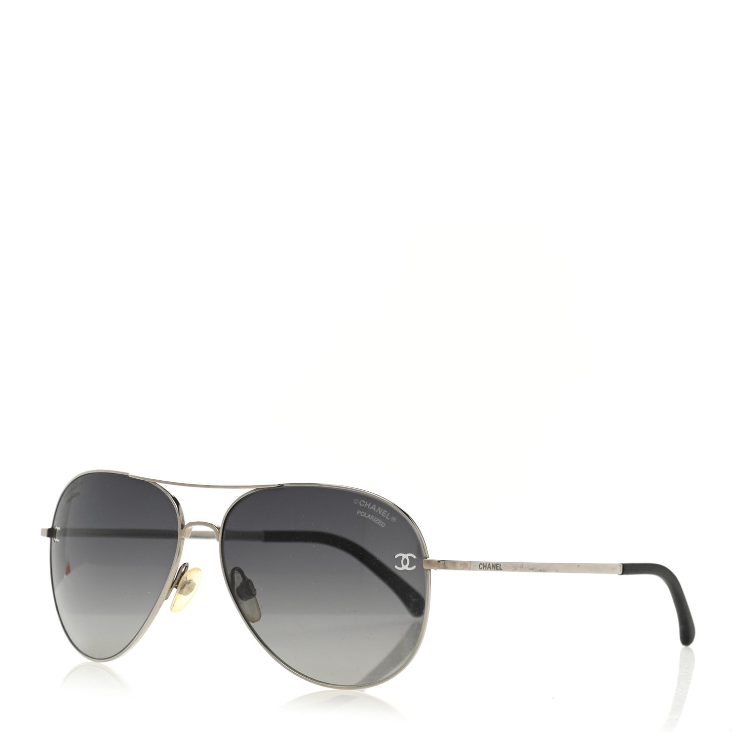 Metal Polarized Aviator CC Sunglasses 4189-T-Q Gold
