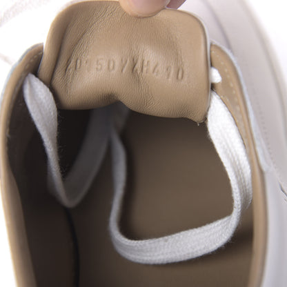 Hermes Calfskin Quicker Sneakers 41 White Black 10 of 10