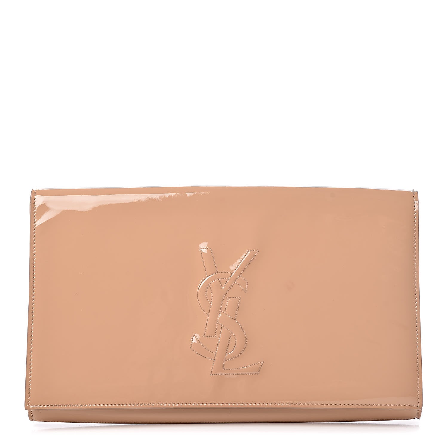 Saint Laurent Patent Calfskin Large Belle De Jour Clutch Chair 1 of 12