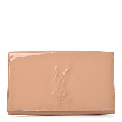 Saint Laurent Patent Calfskin Large Belle De Jour Clutch Chair 1 of 12