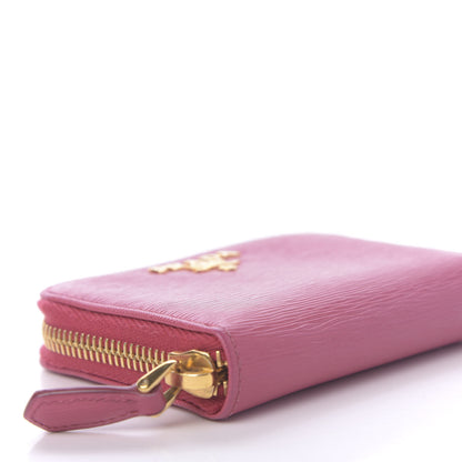 Prada Vitello Move Metal Coin Purse Peonia 6 of 8