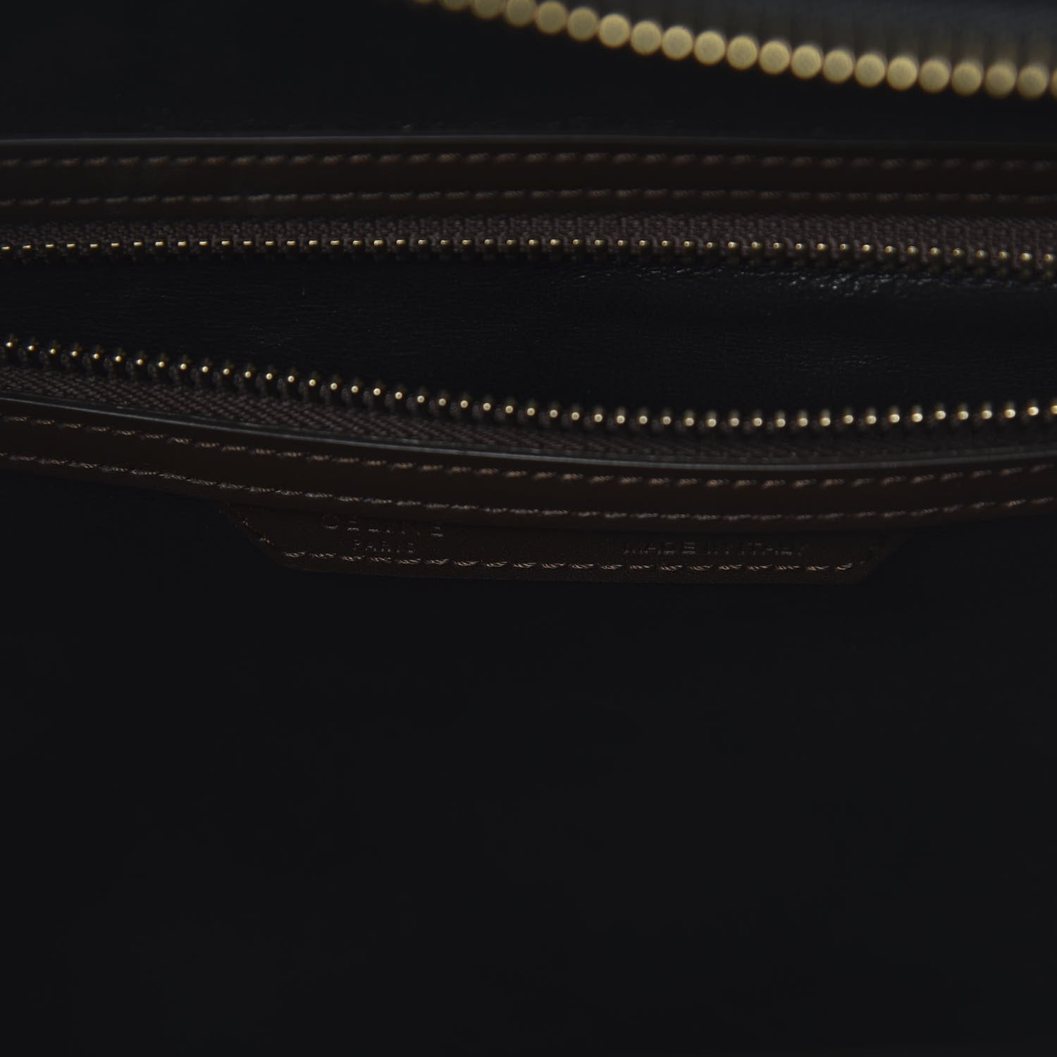 Celine Elephant Calfskin Mini Tri-Color Luggage Indigo 8 of 9