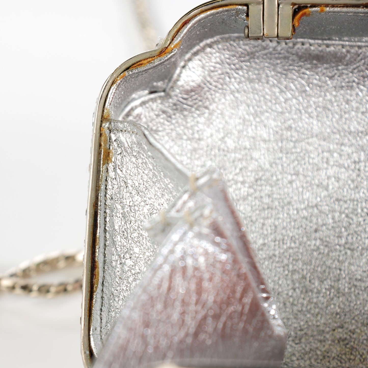 Swarovski Crystal Floral Miniaudiere Clutch