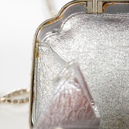 Judith Leiber Swarovski Crystal Floral Miniaudiere Clutch 13 of 15