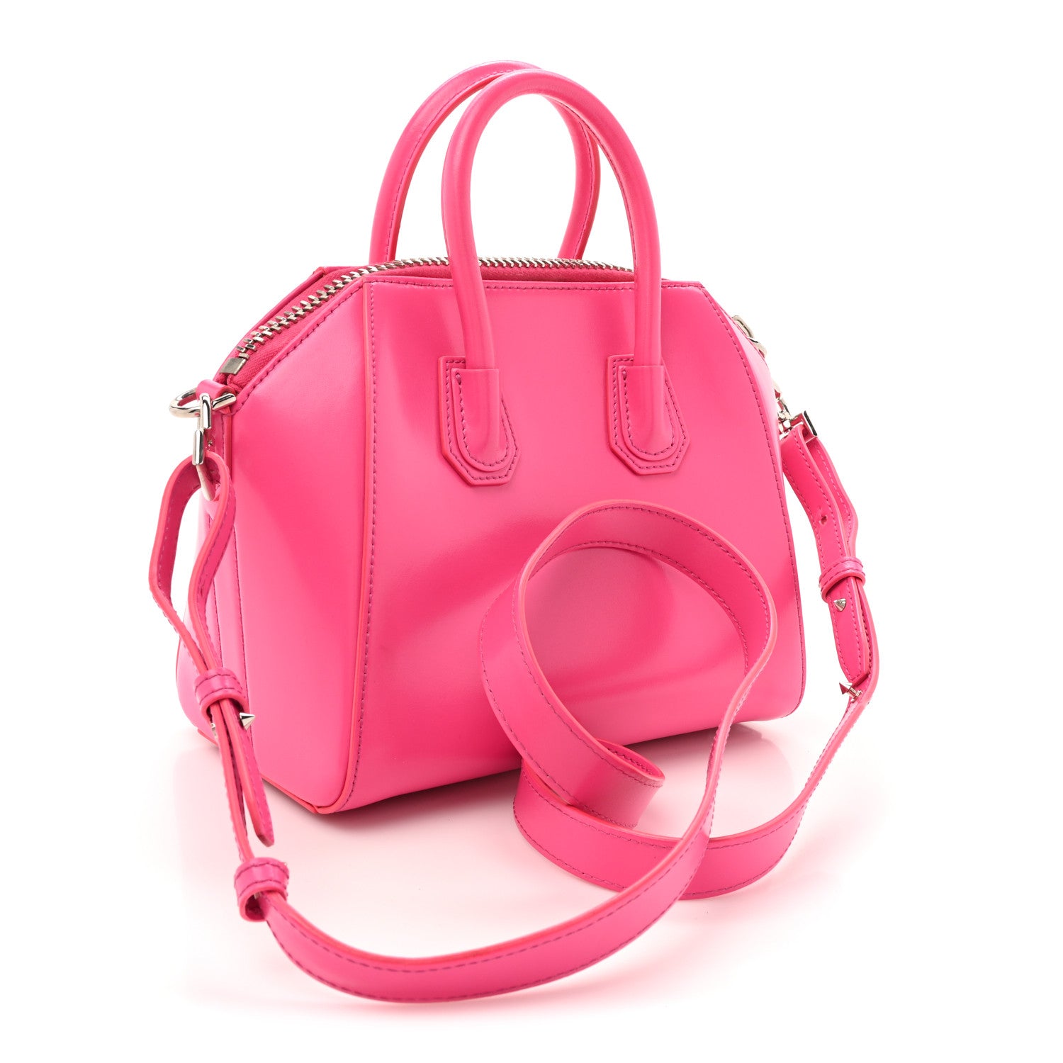Givenchy Shiny Lord Calfskin Mini Antigona Shocking Pink 3 of 15