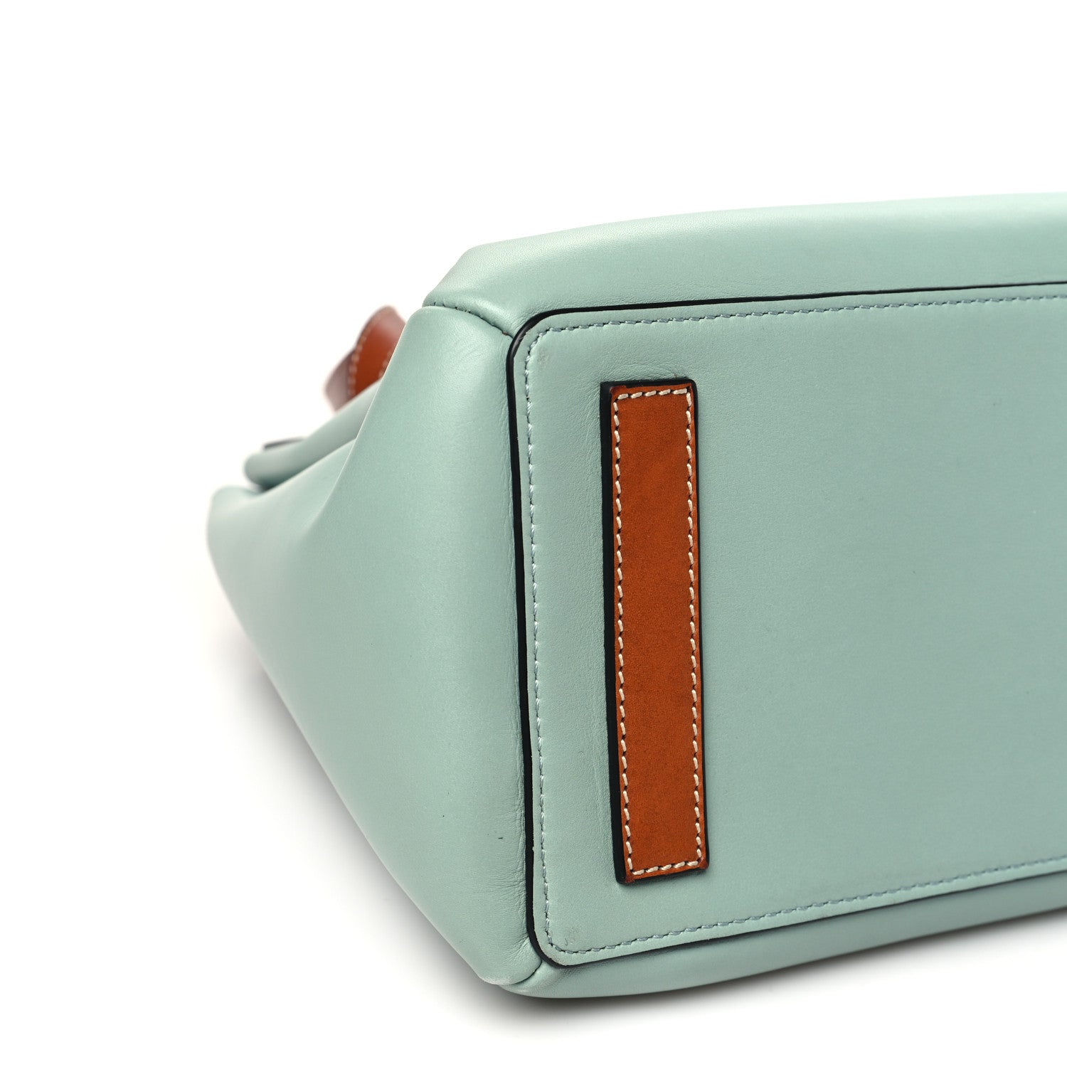 Loewe Boxcalf Lazo Tote Blue Tan 8 of 9