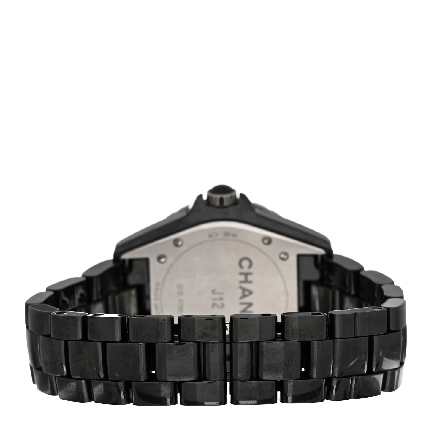 Stainless Steel Ceramic Diamond Bezel 38mm J12 Automatic Watch Black