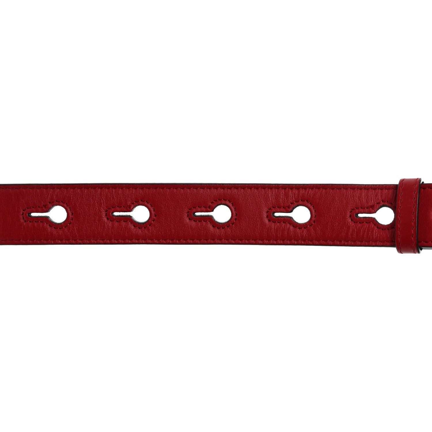 Fendi Calfskin Adjustable Strap You Red 3 of 9