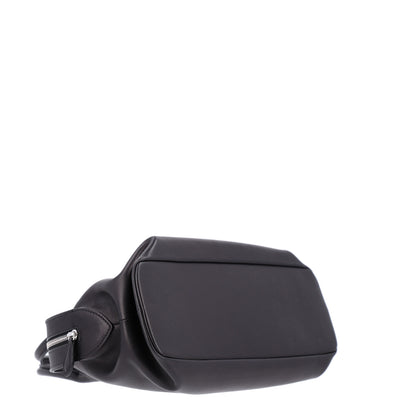 The Row Polished Saddle Calfskin Agnes Bag Black 4 of 9