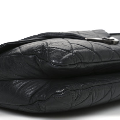 Chanel Lambskin Quilted Padded Envelope Flap Black 9 of 11