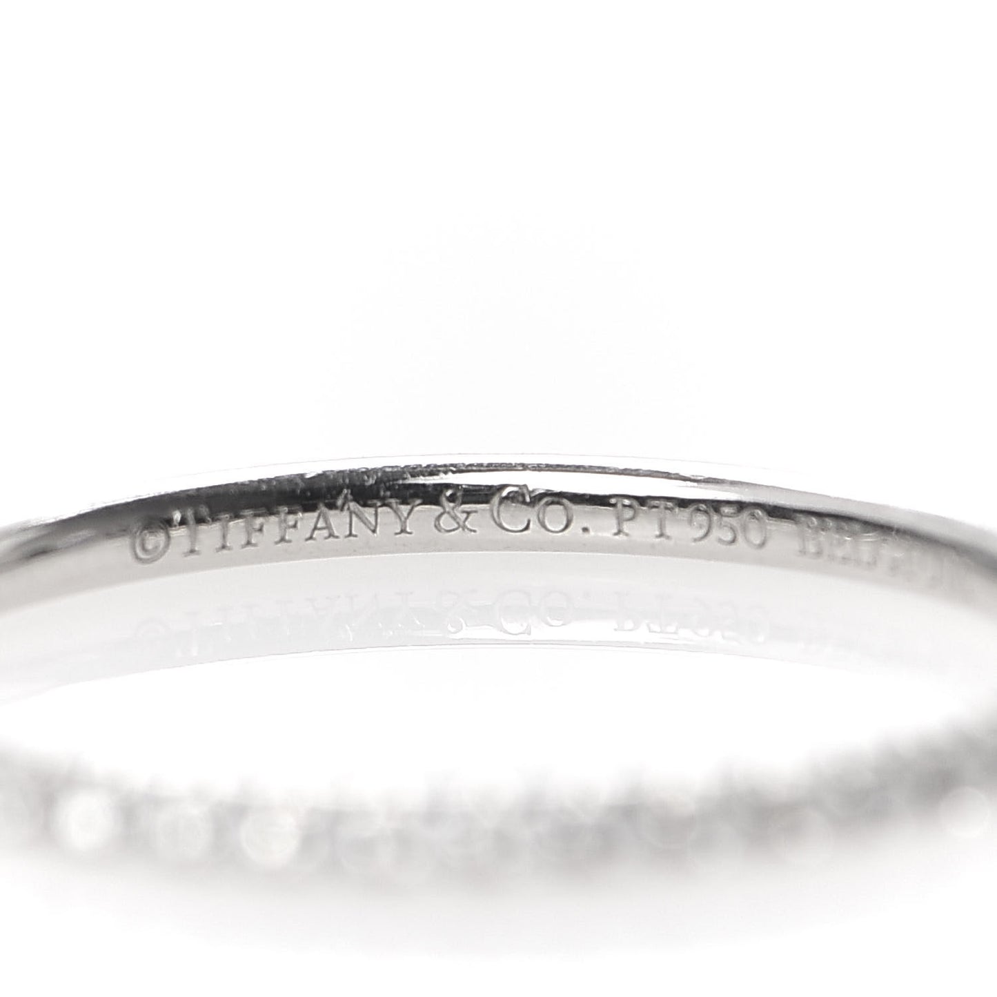 Platinum Diamond .34ctw Soleste Eternity Band Ring 53 6.5