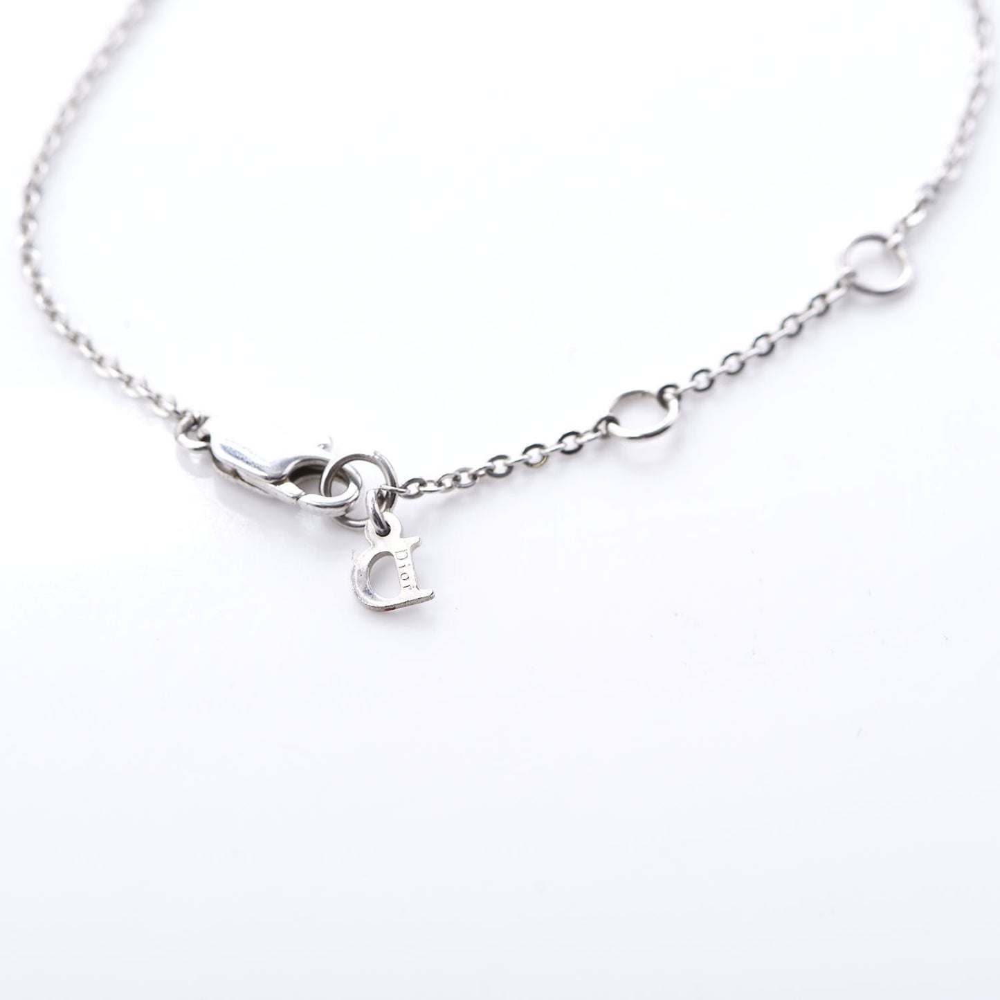 Crystal Logo Bracelet Silver