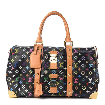Louis Vuitton Monogram Multicolor Keepall 45 Black 1 of 13
