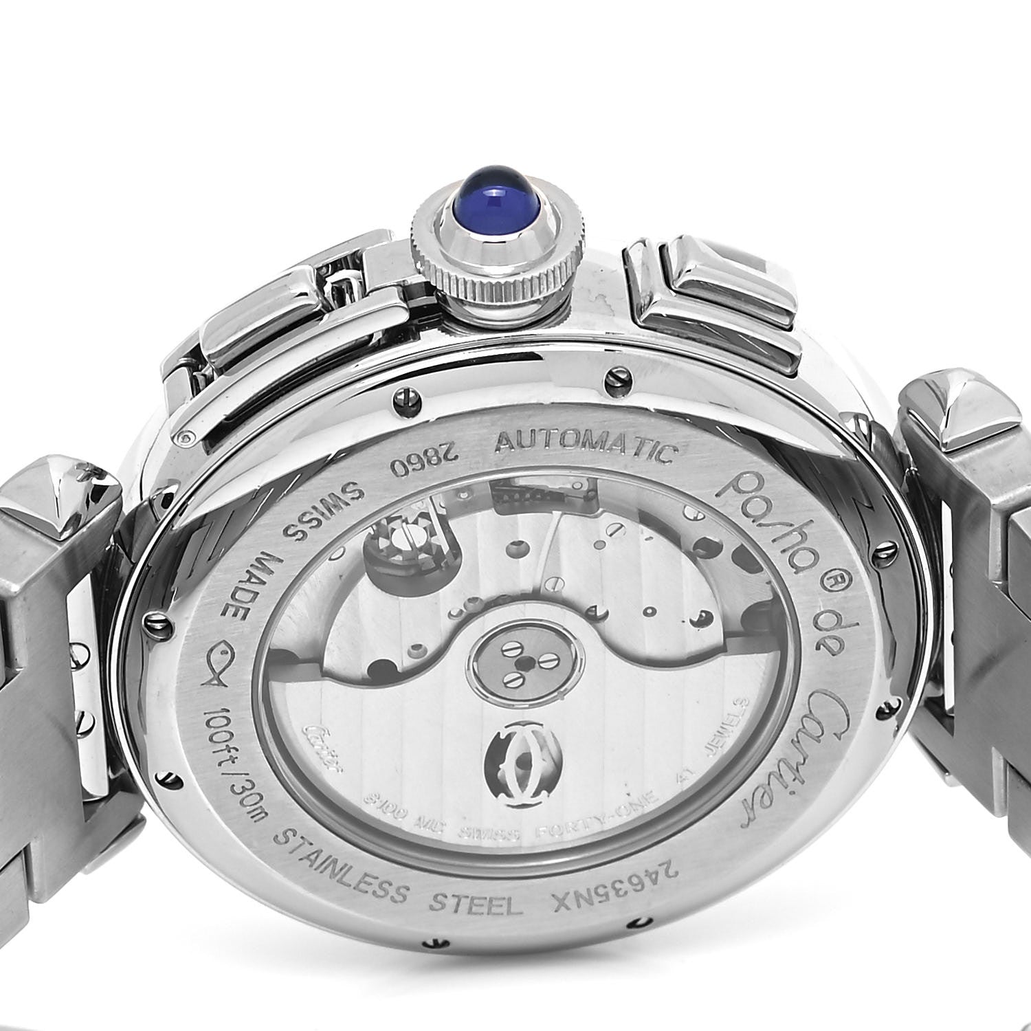 Cartier Stainless Steel 42mm Pasha C Chronograph Automatic Watch 4 of 4