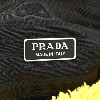 Prada Terry Cloth Mini Re-Edition 2000 Bag Giallo Black 6 of 10