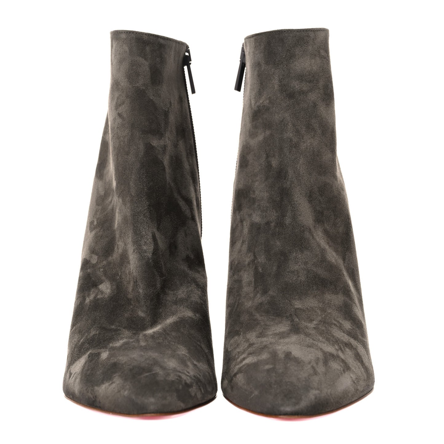Suede So Eleonor Ankle Booties 39.5 Gray