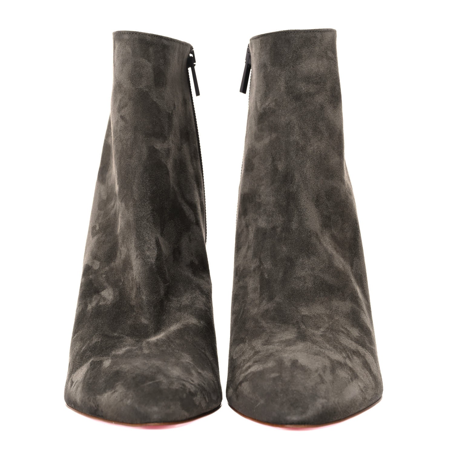 Christian Louboutin Suede So Eleonor Ankle Booties 39.5 Gray 3 of 17