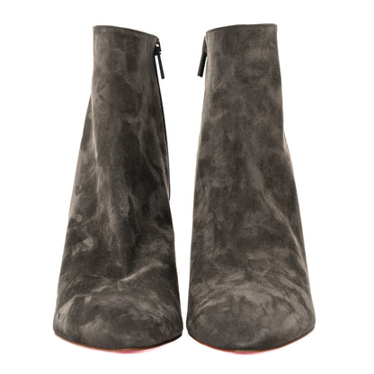 Christian Louboutin Suede So Eleonor Ankle Booties 39.5 Gray 3 of 17