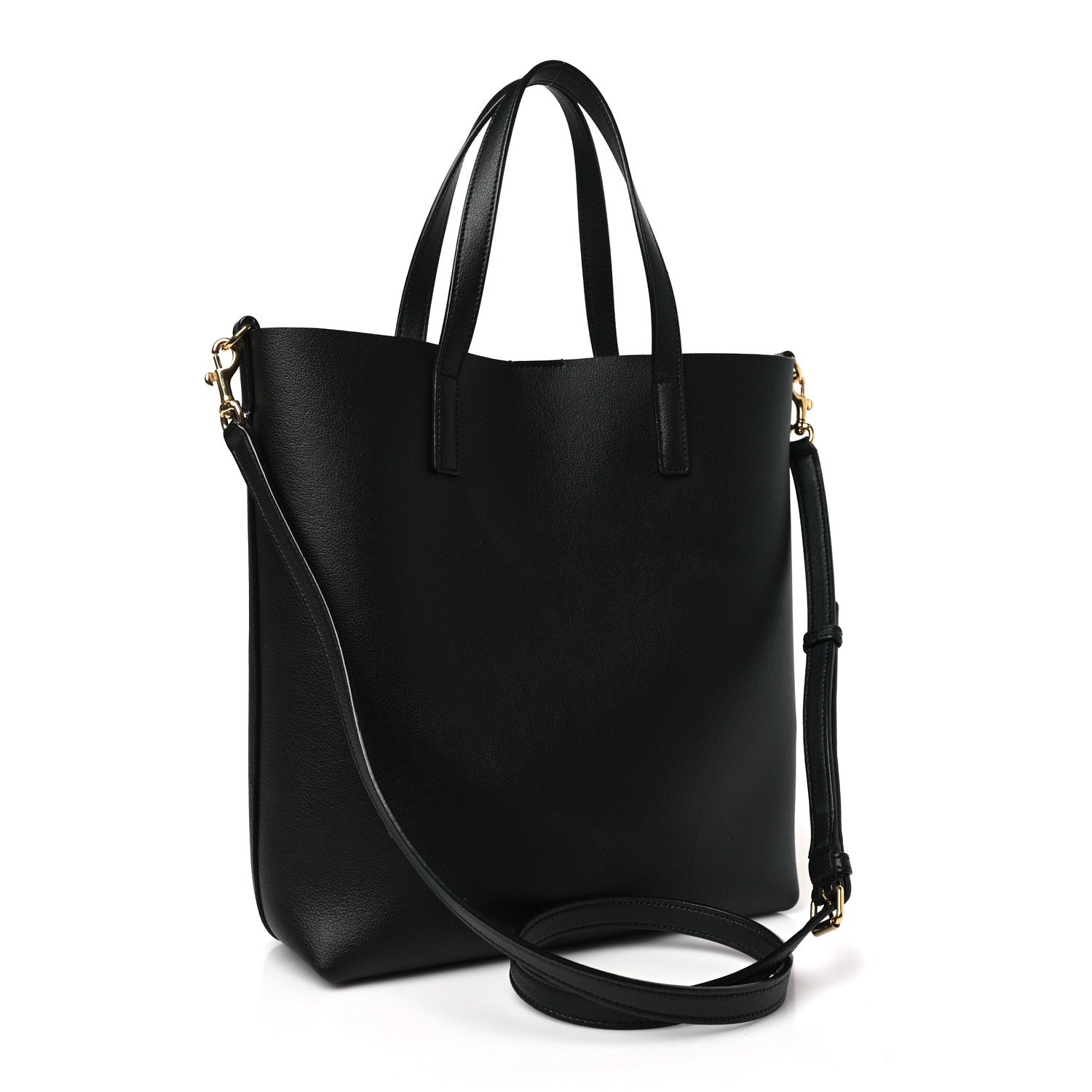 Saint Laurent Calfskin Toy Shopping Tote Black 3 of 9