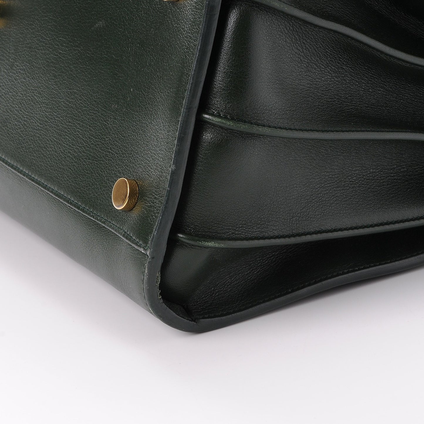 Calfskin Small Sac De Jour Dark Green