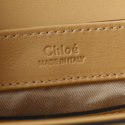 Chloe Calfskin Crocodile Embossed Mini C Double Carry Honey Gold 8 of 9