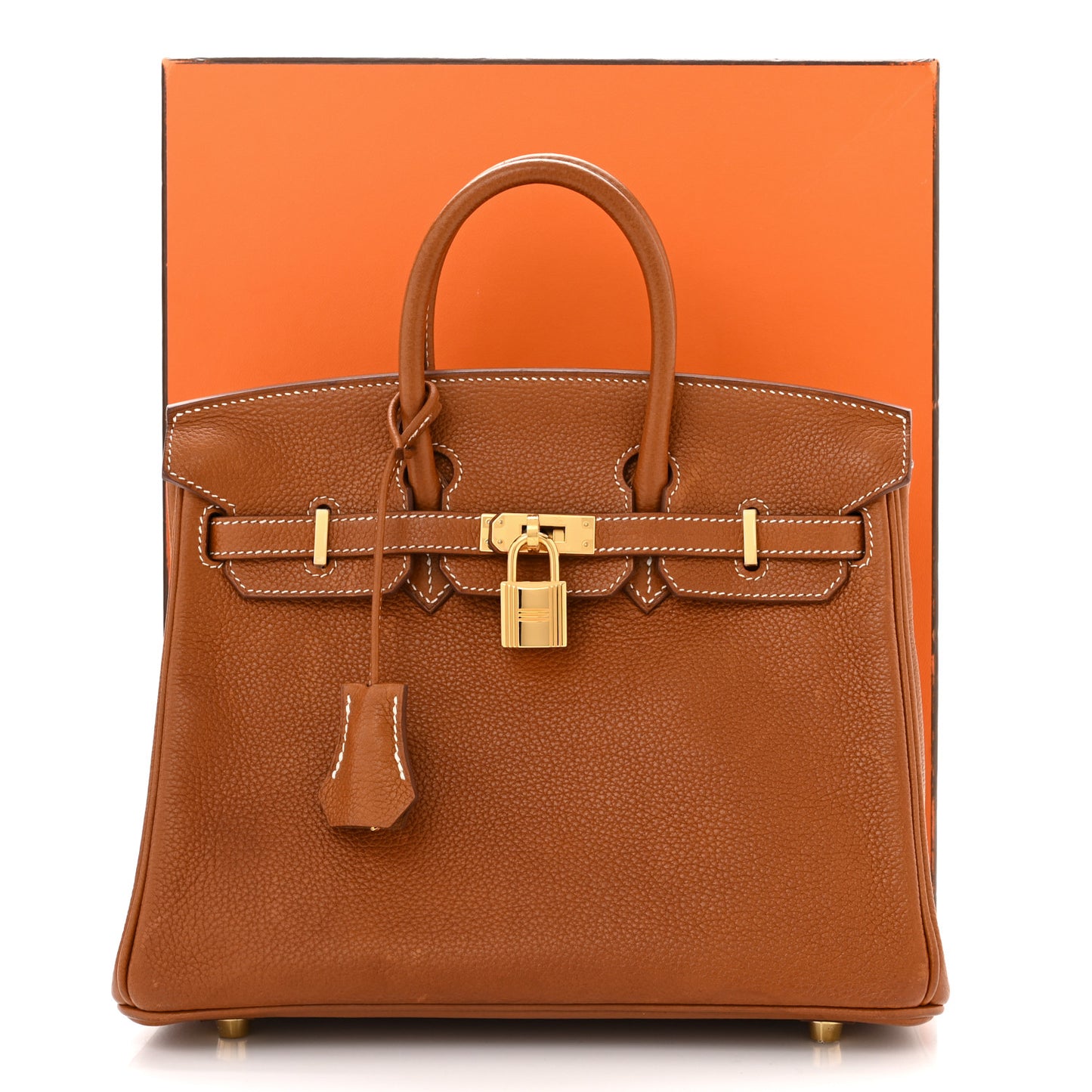 Natural Barenia Faubourg Birkin 25 Fauve