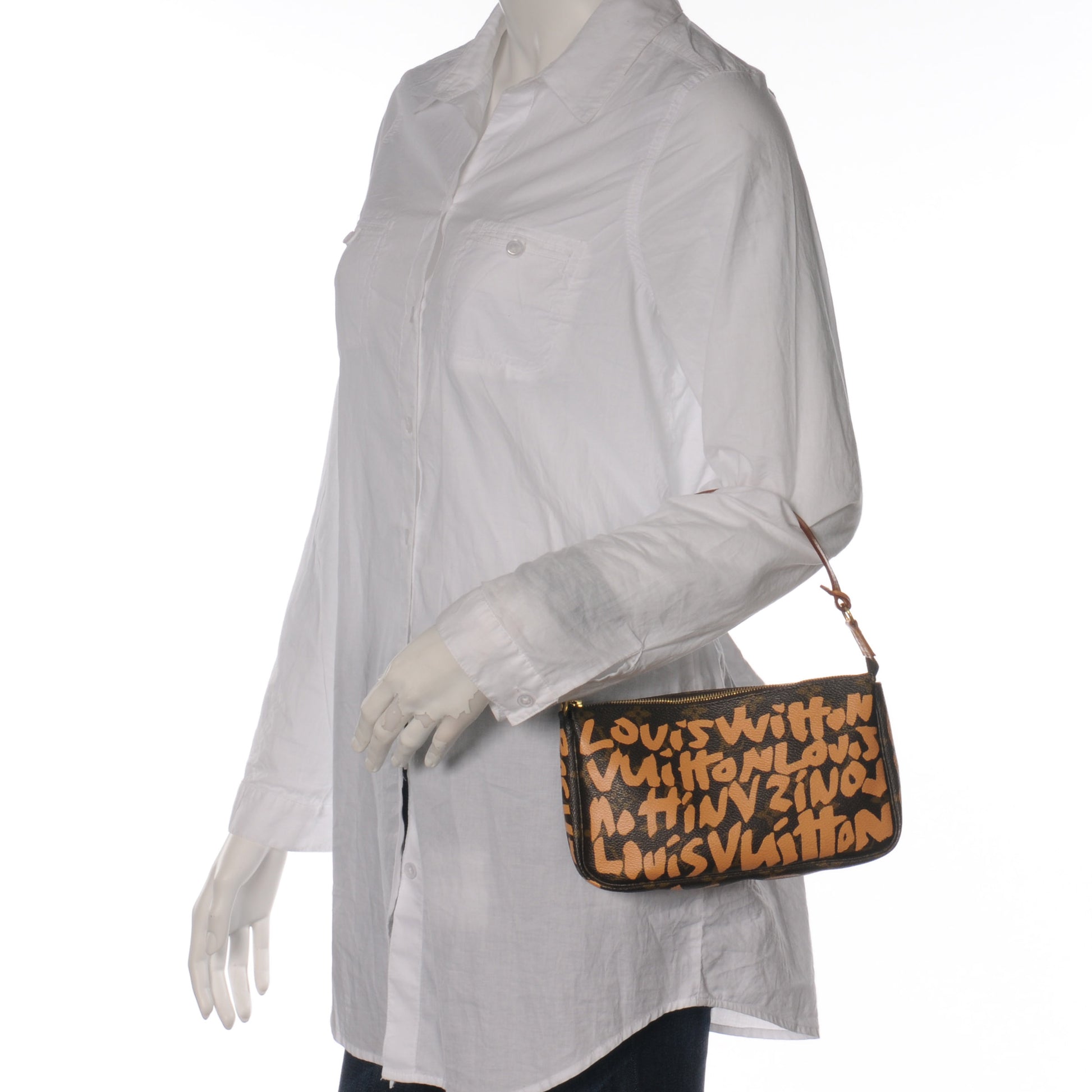Louis Vuitton Monogram Graffiti Pochette Accessories Peach 2 of 7