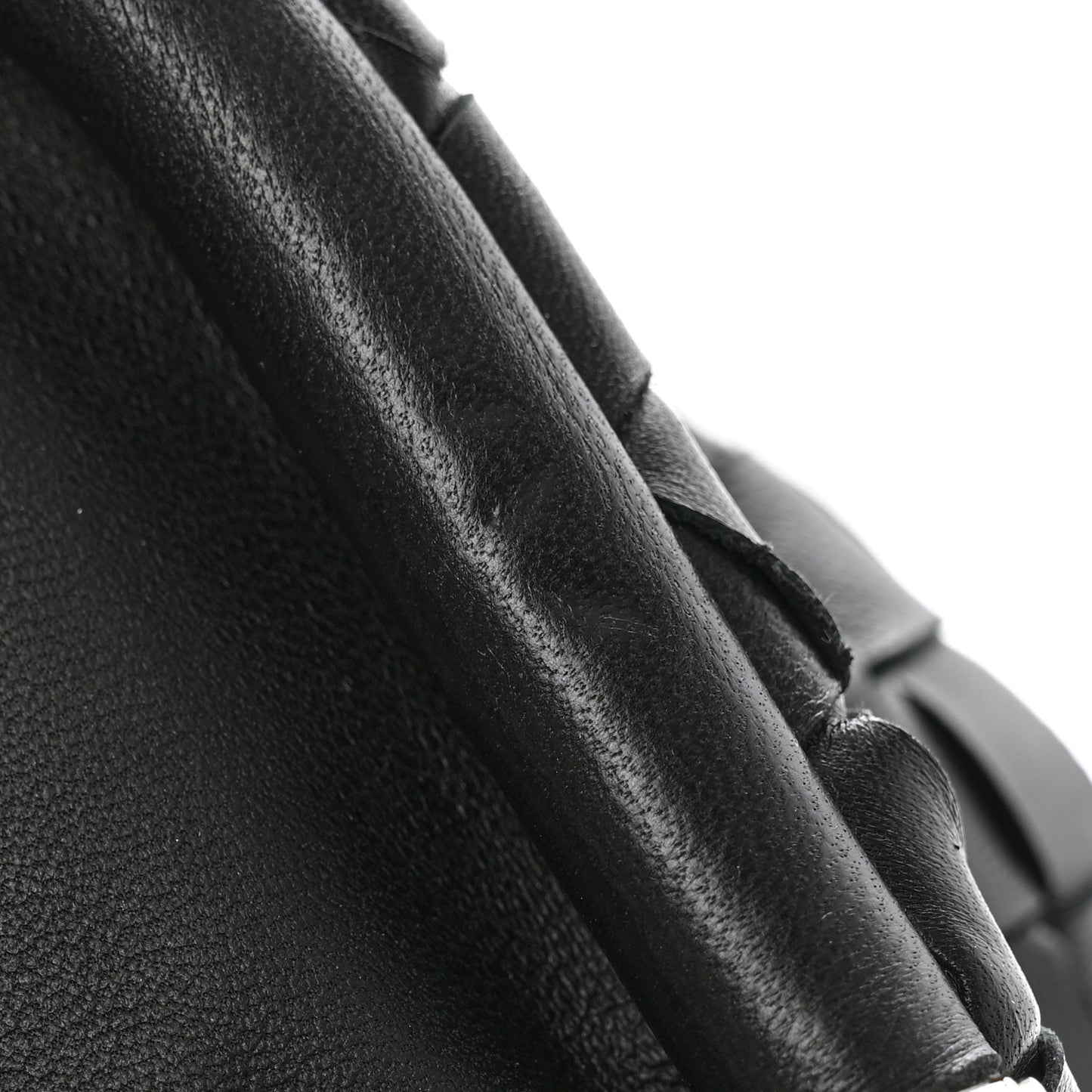 Nappa Maxi Intreccio The Pouch Oversized Clutch Black