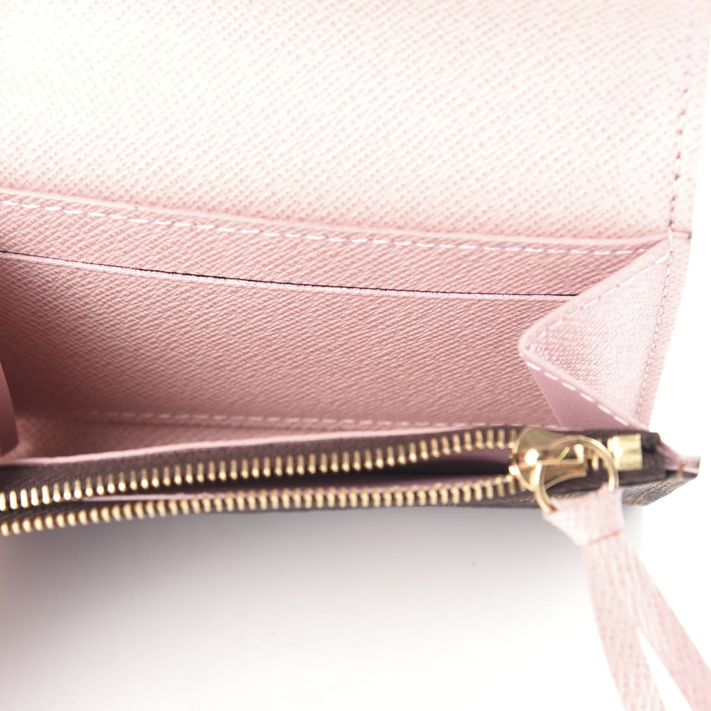 Damier Ebene Rosalie Coin Purse Rose Ballerine