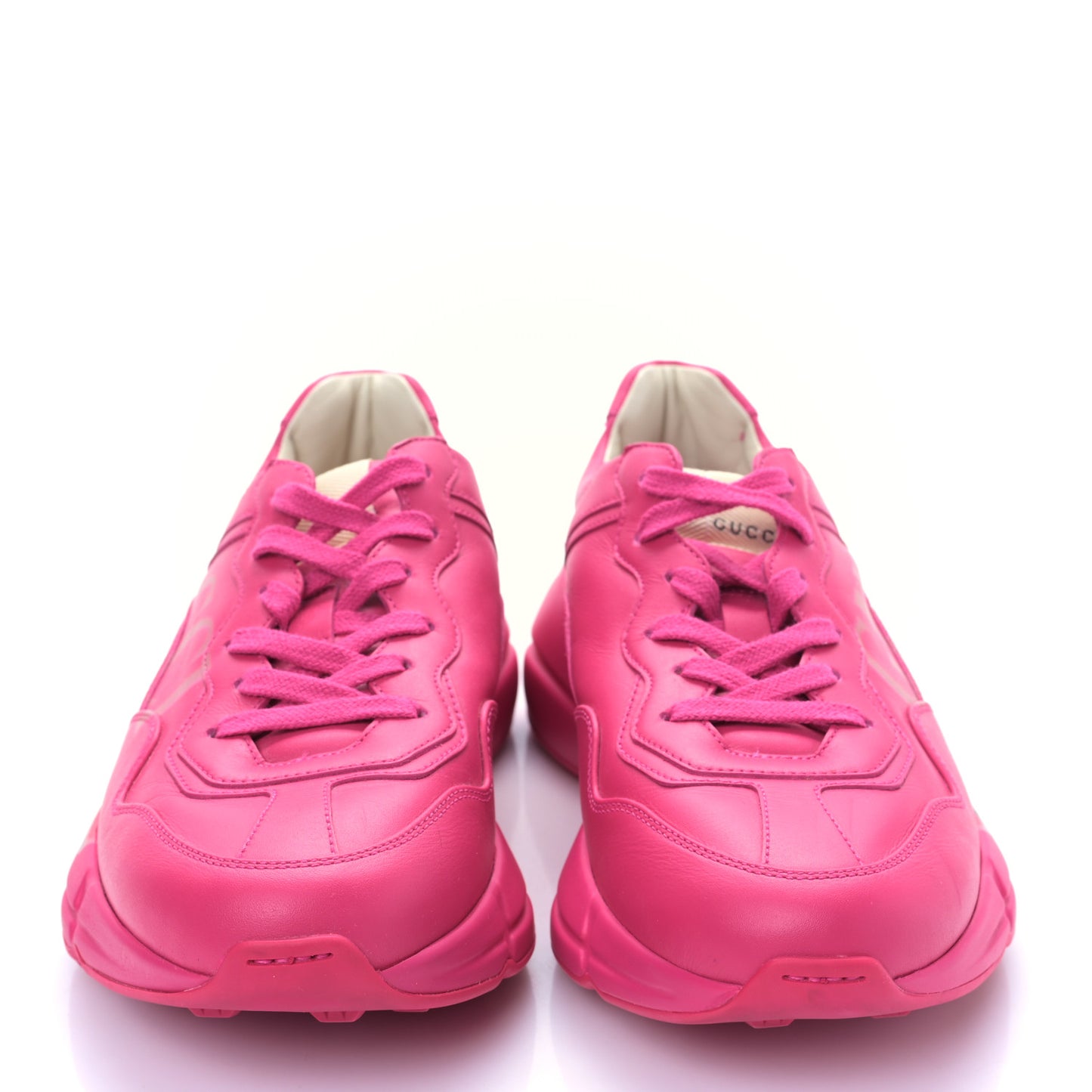 Calfskin Logo Womens Rhyton Sneakers 39 Box Pink