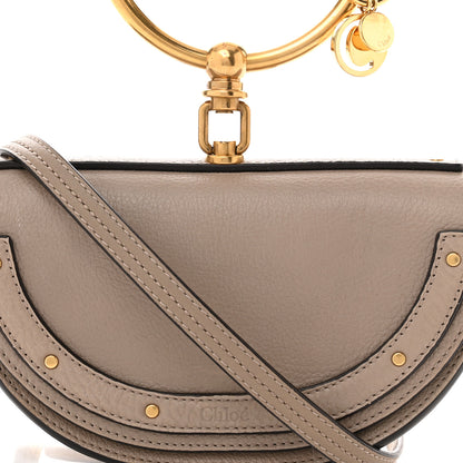 Chloe Calfskin Small Nile Bracelet Minaudiere Bag Motty Grey 8 of 10