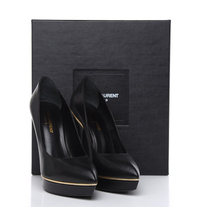 Saint Laurent Calfskin Classic Janis Pumps 37.5 Black 12 of 12