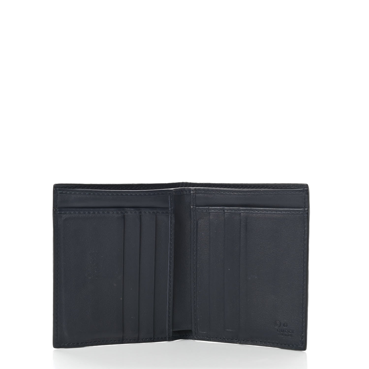 Gucci Microguccissima Bi-Fold Wallet Navy 5 of 9