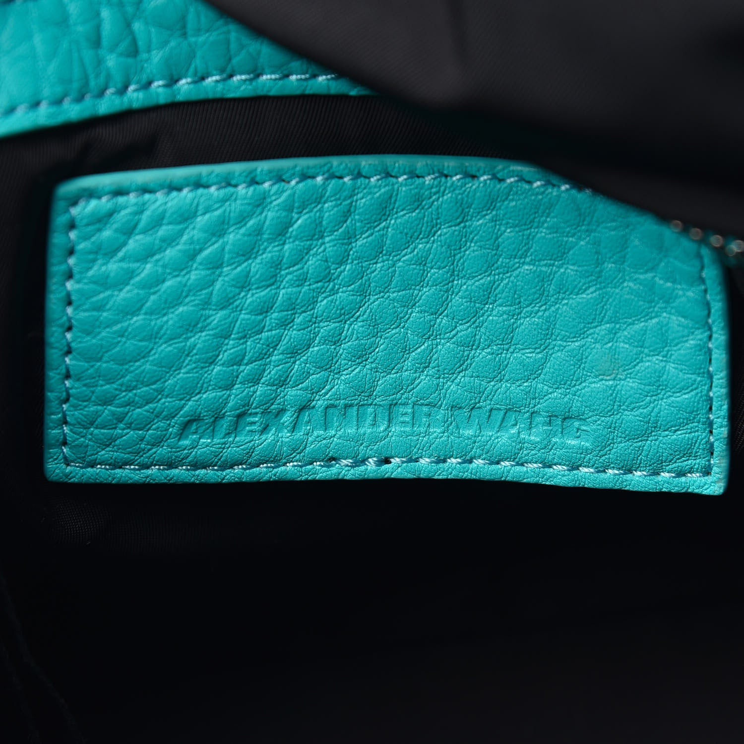 Alexander Wang Pebbled Lambskin Mini Rockie Lagoon Rhodium Hardware 6 of 8