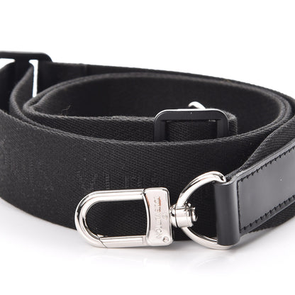 Louis Vuitton Canvas Adjustable Shoulder Strap Black 2 of 5
