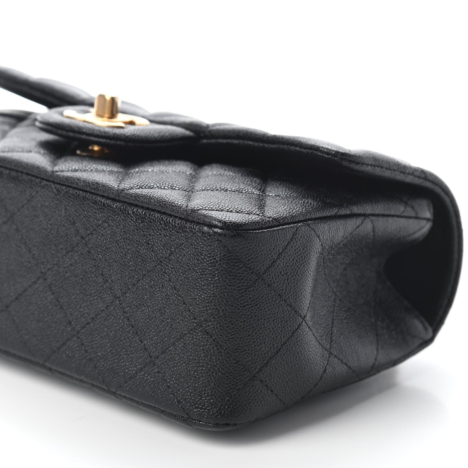 Chanel Caviar Quilted Mini Top Handle Rectangular Flap Black 8 of 8