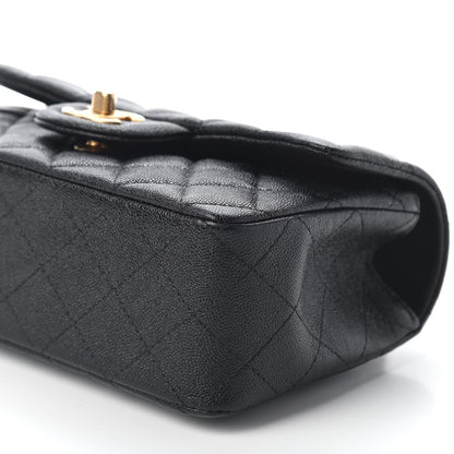 Chanel Caviar Quilted Mini Top Handle Rectangular Flap Black 8 of 8