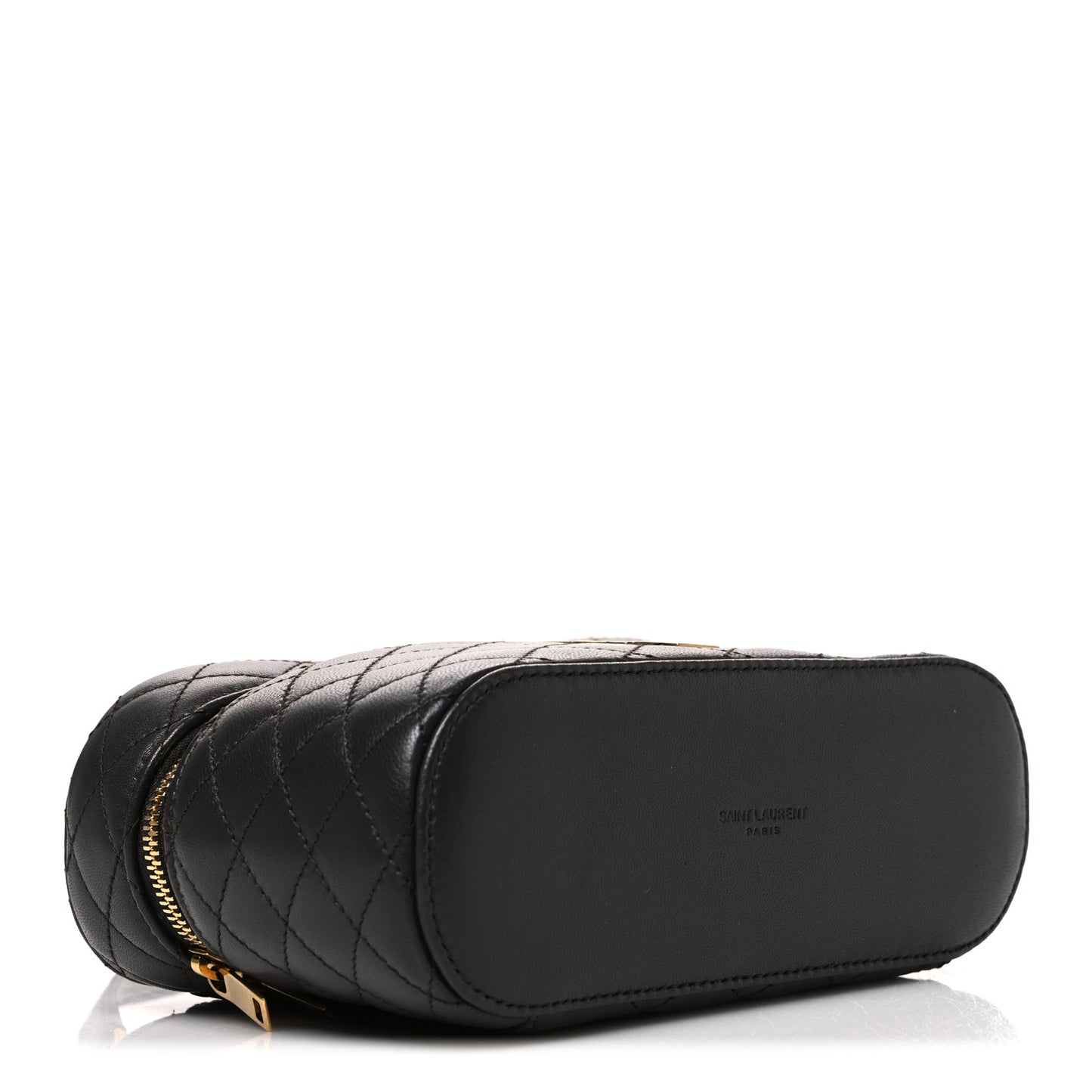 Lambskin Quilted Mini Gaby Vanity Case Light Musk