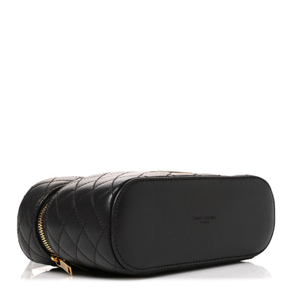 Saint Laurent Lambskin Quilted Mini Gaby Vanity Case Light Musk 4 of 10