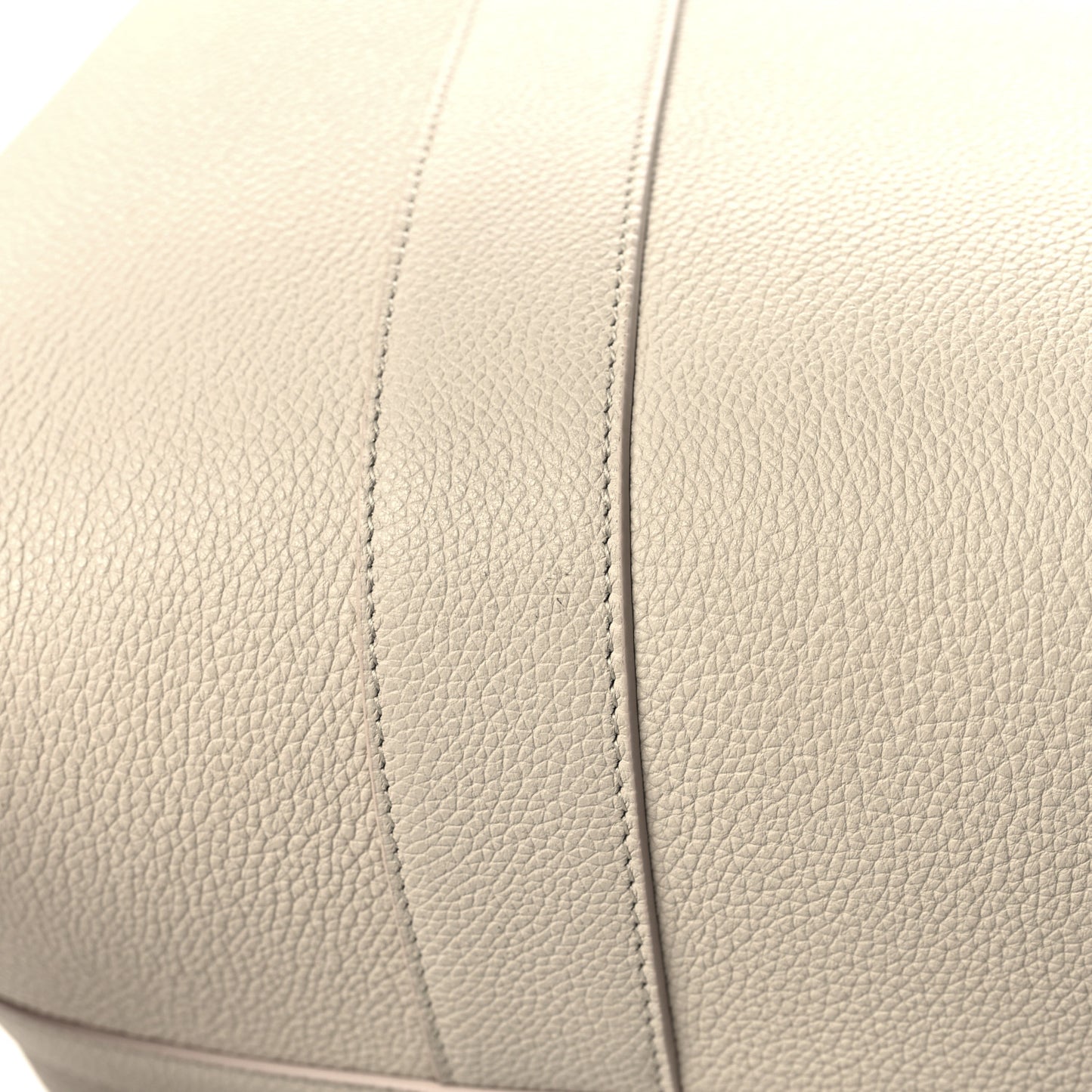Grained Calfskin Large Ghiera Shopper Tote Light Travertine Sun Gold