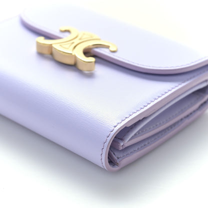 Celine Shiny Smooth Lambskin Small Triomphe Wallet Light Lilac 9 of 9