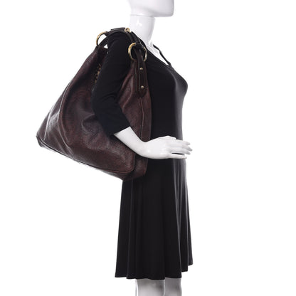 Gucci Guccissima Large Horsebit Chain Hobo Chocolate 2 of 11