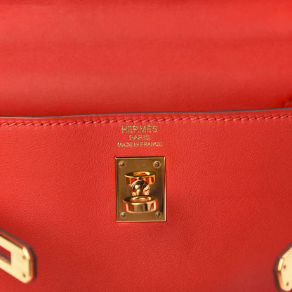 Hermes Swift Kelly Retourne 25 Capucine 10 of 10