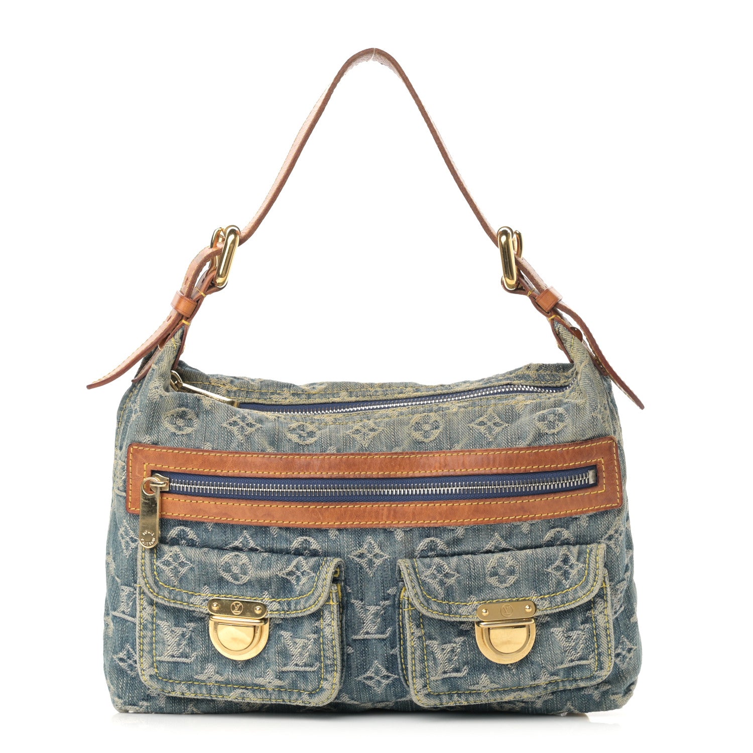 Louis Vuitton Monogram Denim Baggy PM Blue 1 of 17