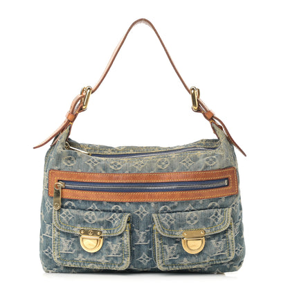 Louis Vuitton Monogram Denim Baggy PM Blue 1 of 17