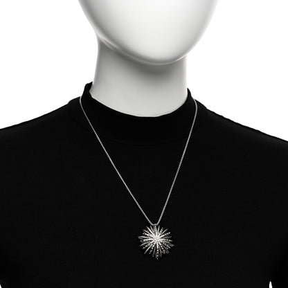 David Yurman Sterling Silver Diamond Large Starburst Pendant Necklace 2 of 4