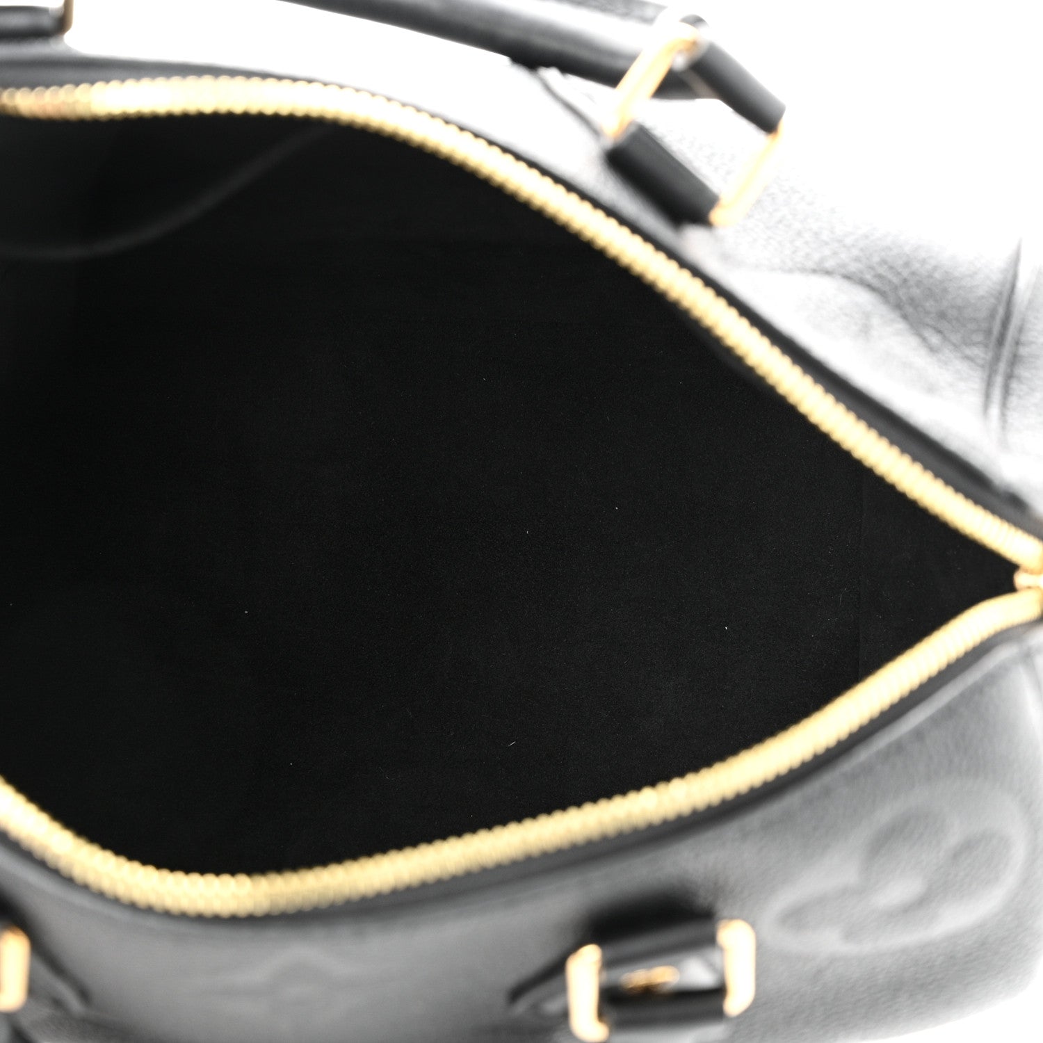 Louis Vuitton Empreinte Monogram Giant Speedy Bandouliere 25 Black 5 of 9